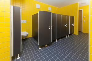  Die Kindertagesstätte bietet Platz für vier Kitagruppen mit jeweils eigenen Sanitärräumen 