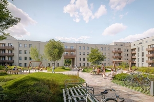  So soll das neue Wohnensemble im Berliner Bezirk Lichtenberg einmal aussehen 