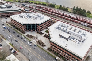  Der Unison Elliott Bay Campus in Seattle war ursprünglich als Bürogebäude geplant. Um der wachsenden Nachfrage nach Laborflächen für die Biowissenschaften gerecht zu werden, wurden zwei der drei Gebäude in kommerzielle Forschungseinrichtungsflächen umgewandelt, während das dritte Gebäude als Bürofläche erhalten blieb 