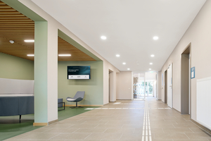  Die Drei-Bund-Anordnung führt zu einem Körper mit kurzen Erschließungswegen  