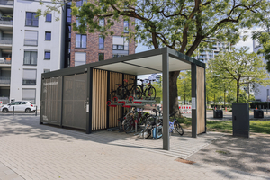  Die Stationen an der Schinkelstraße im Düsseldorfer Stadtteil Pempelfort ist Teil des Förderprojektes Multi-Mo-DUS, welches mit 20 Mio. Euro vom Land NRW unterstützt wird 