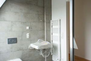  In den Bädern trägt je ein AEG Badheizgerät dazu bei, die hohe Wohnqualität spürbar zu machen 