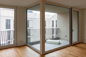  Die neuen Wohnungen im revitalisierten Quartier sind allesamt modern und hell gestaltet 