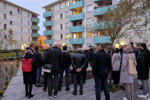  Ein Programm-Highlight: die Exkursion in das von der Deutschen Bundesstiftung Umwelt (DBU) geförderte Wohnquartier Aubuckel der GBG Wohnen in Mannheim-Feudenheim 