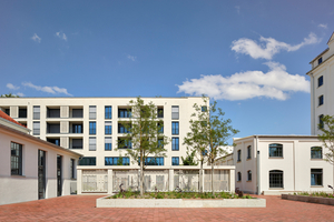  In München-Allach entstand auf dem Gelände einer ehemaligen Fabrik für Backmalzextrakt ein neues Stadtquartier für rund 1 500 Bewohner 