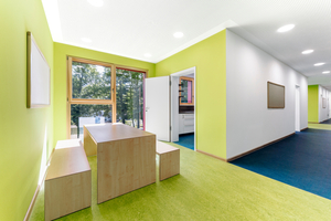  Sonne satt: Das Hellgrün der Innenwände ist so kräftig, dass man meinen könnte, sie würden von innen beleuchtet 