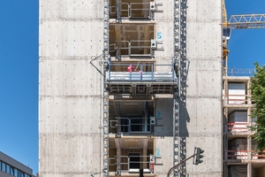  Das ehemalige Bürogebäude wird in ein Appartementhaus mit 137 Wohneinheiten umgewandelt 