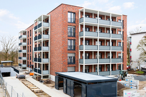  Nach umfassender Sanierung und Aufstockung: das modernisierteWohngebäude in der Josef-Schofer-Straße in Karlsruhe 