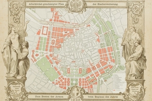  Der 1859 vom Kaiser genehmigte Plan für die Stadterweiterung von Wien 