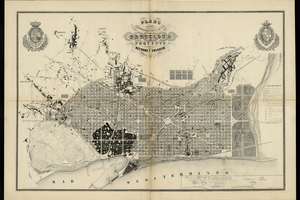  Erweiterungsplan von Barcelona, erstellt 1859 