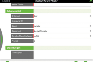  Dank der mobilen Anwendbarkeit können Störmeldungen vor Ort aufgenommen und sofort weitergeleitet werden 