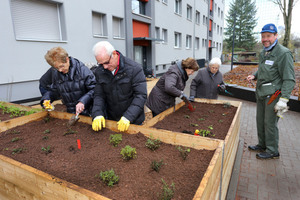  Die Aufgaben der Branche werden zunehmend komplexer und heterogener. Dazu gehören auch Urban Gardening Projekte wie die „Essbare Siedlung“ in Frankfurt-Niederrad 