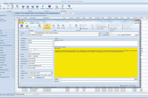  Vorgangsbearbeitung im CRM-Modul: übersichtliche Gliederung und intuitive Bedienung der Masken erleichtern die Arbeit im Tagesgeschäft 