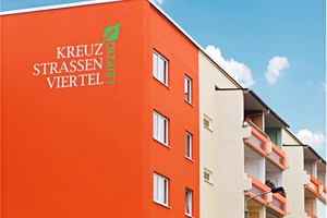  Architektonische Visitenkarte: Durch die markante Fassa­den­gestaltung hat das Kreuzstraßenviertel in Leipzig ein neues Gesicht erhalten<br /> 
