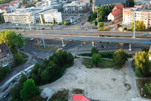  Halle nach Abriss eines Punkthochhauses 