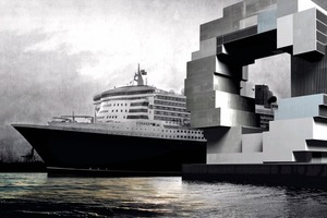  Gastgeber ist dieses Jahr Hamburg: Hier ein Entwurfseindruck des Science Center/Aquarium/Wissenschaftstheater, das architektonischer und kultureller Höhepunkt der HafenCity werden soll (Entwurf des Niederländers Rem Koolhaas) 