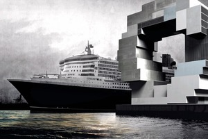  Gastgeber ist dieses Jahr Hamburg: Hier ein Entwurfseindruck des Science Center/Aquarium/Wissenschaftstheater, das architektonischer und kultureller Höhepunkt der HafenCity werden soll (Entwurf des Niederländers Rem Koolhaas) 