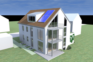  Mauerziegel als Schall- und Wärmeschützer: Im monolithischen Mehrfamilien-Passivhaus in der Münchener Oppenrieder Straße wurde der erhöhte Schallschutz nach Beiblatt 2 der DIN 4109 erzielt 