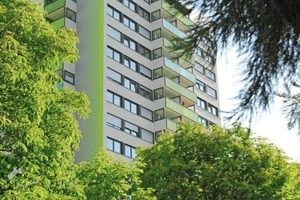  Vom alten „Charme“ des grauen Hochhauses ist heute nichts mehr erkennbar 