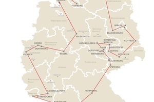  Auf einer über 3000 km langen Besichtigungstour hat die Jury die ausgewählten Kleingartenanlagen begutachtet  