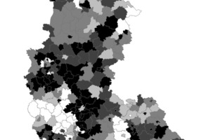  Anteil  WE in Ein- und Zweifamilienhäusern (EZH) 49-78 am EZH Wohnungsbestand 2005 (Quelle: IREUS) 