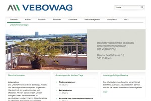 Bei der Bonner VEBOWAG umfasst das online geführte Unternehmenshandbuch 415 Geschäftsordner mit über 3 000 Datensätzen 