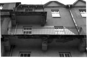  Meyer’ sche Häuser, Leipzig, unsanierte Balkone 