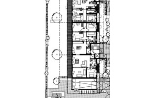  Grundriss Erdgeschoss; die Bewohner konnten die Gestaltung der Grundrisse mitbestimmen 