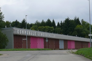  Wildflecken: Eine ehemalige Panzer-Wärmehalle auf dem Gelände der aufgegeben Rhön-Kaserne wurde zur kommunalen Gewerbehalle umgenutzt. Diese wird an Existenzgründer und Kleinunternehmer vermietet 