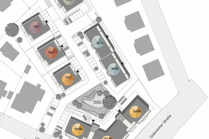  Ums Grün gruppiert: Im Bielefelder Quartier 59 entstehen Wohneinheiten, in denen auch betreutes Wohnen angeboten wird 