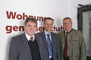  Der Vorstand der Wohnungsgenossenschaft Ebersberg eG, von links: Peter Dingler, Ulrich Krapf und Fritz Eichhorn 