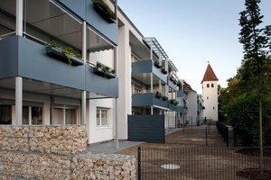  Nach umfassender Sanierung präsentiert sich das Wohnbau-Objekt der Augsburger Siedlungsgenossenschaft Firnhaberau nicht nur freundlich, es entspricht auch dem energetischen Neubaustandard nach EnEV 2009 