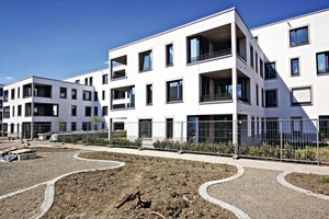  Die WOBAK hat im neuen Quartier Bahnhof Petershausen speziell für Familien und für ältere Menschen barrierefreie Mehrfamilienhäuser geplant und gebaut<br /> 