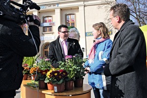  Gedreht wird "Stadtgespräch TV" vor Ort und nicht im Studio 