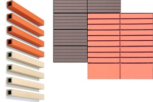  Neue Oberflächen und keramisches Zubehör erweitern das Einsatzspektrum der ArGeTon-Fassade 