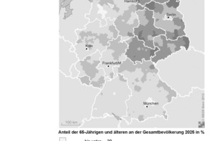  Anteil der 65 jährigen im Jahr 2025 