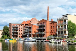  Die Loft-Wohnungen in der Heidrichsmühle in Brandenburg werden durch zwei Wasser/Wasser-Wärmepumpen-Anlagen beheizt und mit Warmwasser versorgt 