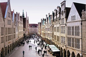  Der Prinzipalmarkt in Münster, der Stadt des Westfälischen Friedens  