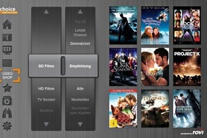  Video-on-Demand Angebote sind heute für immer mehr Wohnungsunternehmen ein Muss. Herz von choice ist daher eine umfangreiche Film-Bibliothek mit Blockbuster, Serien und Dokumentationen 