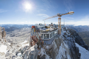  Auf der Zugspitze entsteht der höchst gelegene Aufzug Deutschlands&nbsp; 