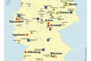  Abbildung 2: Übersicht zu den Förderprojekten im ExWoSt-Forschungsfeld „Innovationen für familien- und altengerechte Stadtquartiere“ 