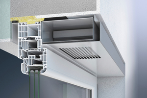  Gesunde Raumluft ohne Staub und Pollen bietet das fensterintegrierte, dezentrale Be- und Entlüftungssystem  