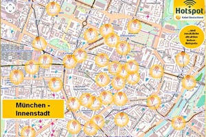  Am Beispiel München zeigt sich die Verteilung der Hotspots im Innenstadtbereich  