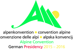  Logo des deutschen Vorsitzes der Alpenkonvention                 