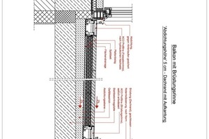  Balkon mit Brüstungsrinne – Abdichtungshöhe 5 cm – Dachrand mit Aufkantung 
