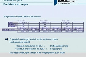  Ökonomische Aspekte: Renditeerwartung 