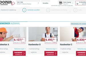  Vergleichsangebote, Auswahl und Beauftragung der Handwerksunternehmen 