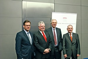  Von links nach rechts: Axel Gedaschko, GdW; Dr. Andreas Mattner, ZIA; Walter Rasch, BID-Vorsitzender und BFW; Jens-Ulrich Kießling IVD 