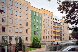  Das Plattenbauquartier in Gotha an der Fritzelgasse vor der Sanierung 