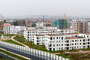  Im Osten von Regensburg befindet sich das neues Stadtquartier Candis mit knapp 1.000 Wohn- und Gewerbeeinheiten 